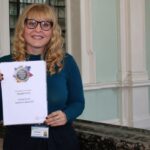 Abi Exelby receiving her paralegal qualification at North Yorkshire County Council’s headquarters, County Hall