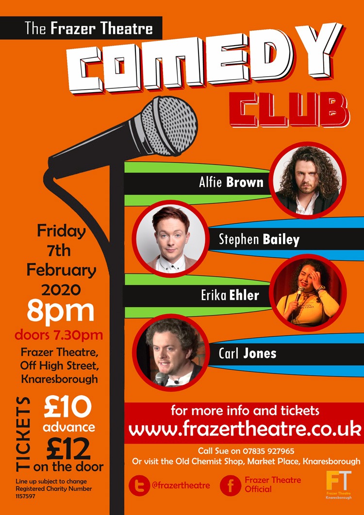 Frazer Theatre Comedy Club February 2020