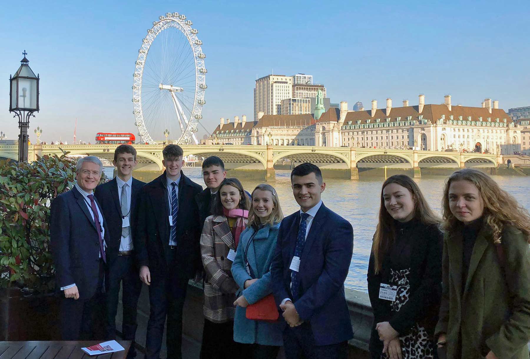 Local MP Andrew Jones, Tom Richardson, Matthew Warren, Sam Ignatiou, Phoebe Kyriakopoulos, Grace Brennan, Joe Nichols, Amy Rees, Olivia Searle