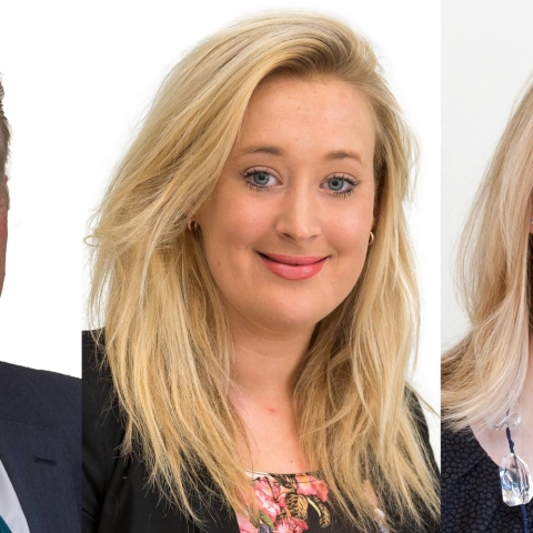 McCormicks Partner James Towler with Solicitor Emily Steed and Partner Heather Roberts