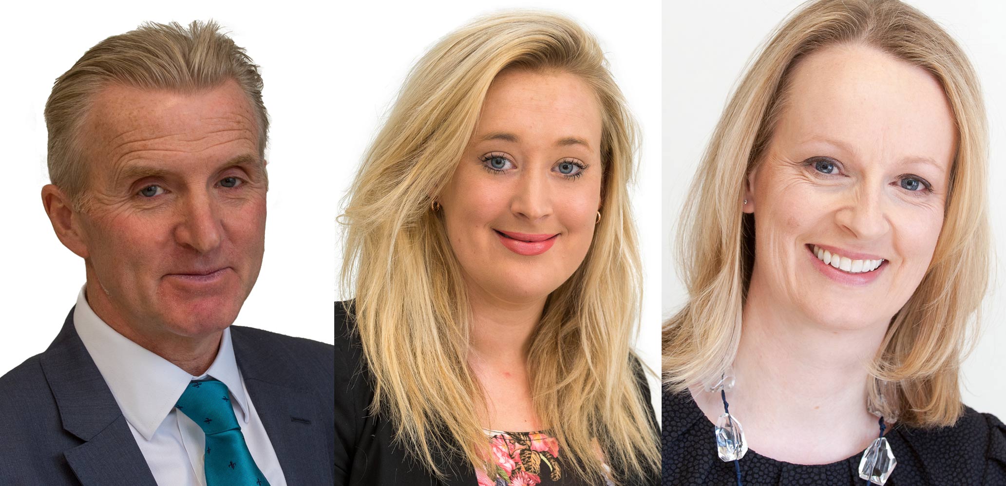 McCormicks Partner James Towler with Solicitor Emily Steed and Partner Heather Roberts