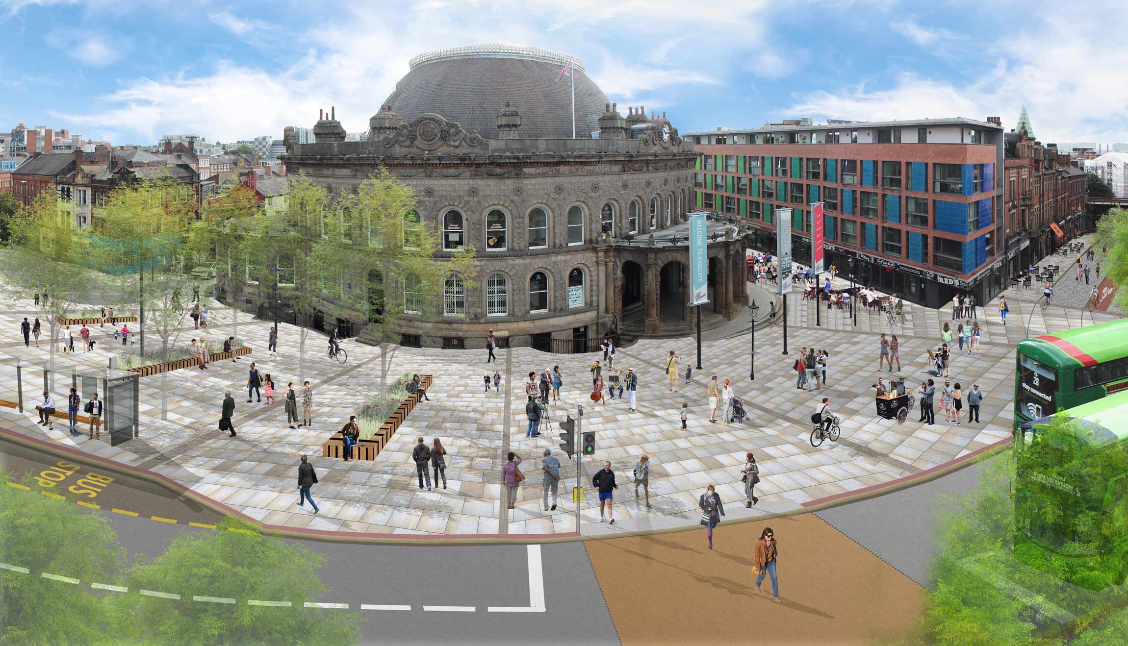 £21.5million Corn Exchange Connecting Leeds improvements scheme