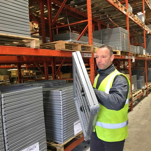 Noel Baker on the production line at Craven & Co’s manufacturing base in Knaresborough, where the company is producing vital medical equipment for the country’s new Nightingale hospitals