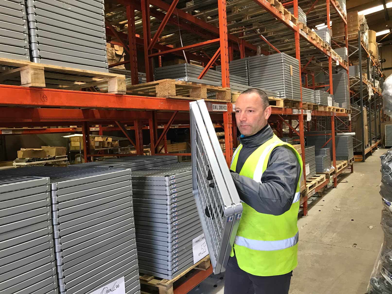 Noel Baker on the production line at Craven & Co’s manufacturing base in Knaresborough, where the company is producing vital medical equipment for the country’s new Nightingale hospitals