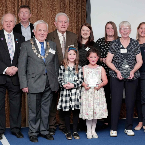 North Yorkshire’s Chairman, Cllr Jim Clark, with Council Leader Carl Les at the 2019 Community Awards ceremony, which celebrates the county’s volunteers