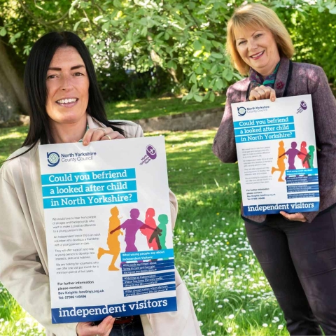 Vicky Metheringham, Head of Service West (Looked-after children, leaving care and Youth Justice), and Janet Sanderson
