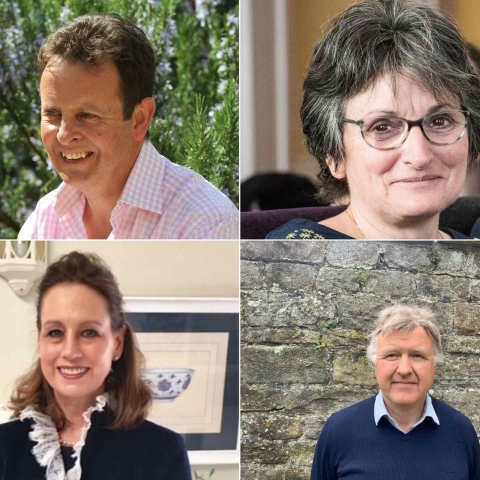 David Hill (top left), Isobel Nixon (top right), Linda Fenwick (bottom left) and Nigel Corner (bottom right)