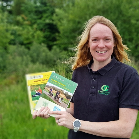Lizzie Hughes from Open Country with the charity's Breakfree packs