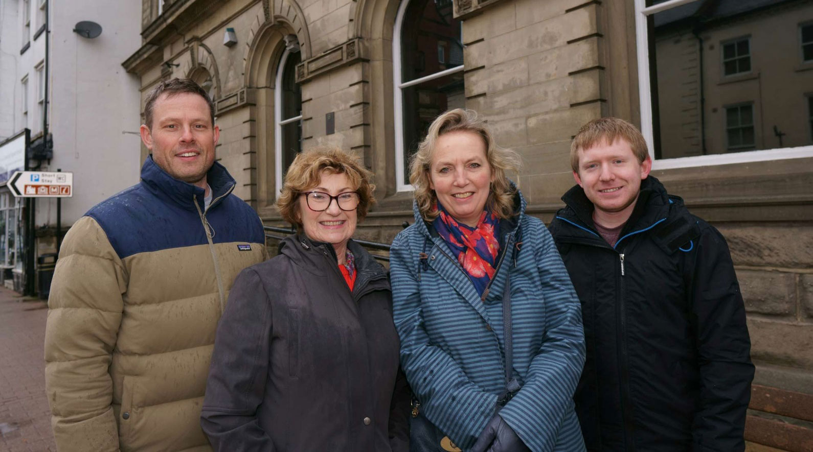 left to right – Tim Sutherland, Liz Baxandall, Kathy Allday and Ed Darling
