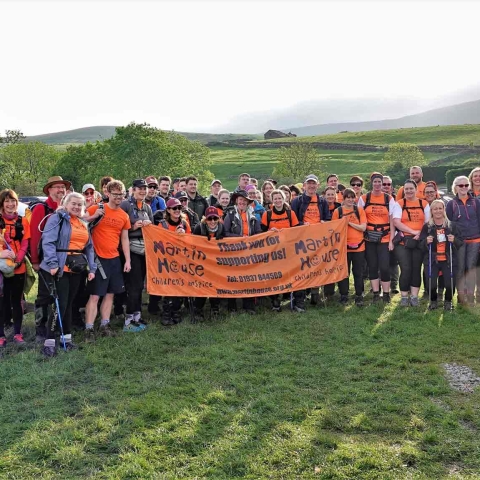 Walkers taking part in last year’s Martin House Yorkshire Three Peaks