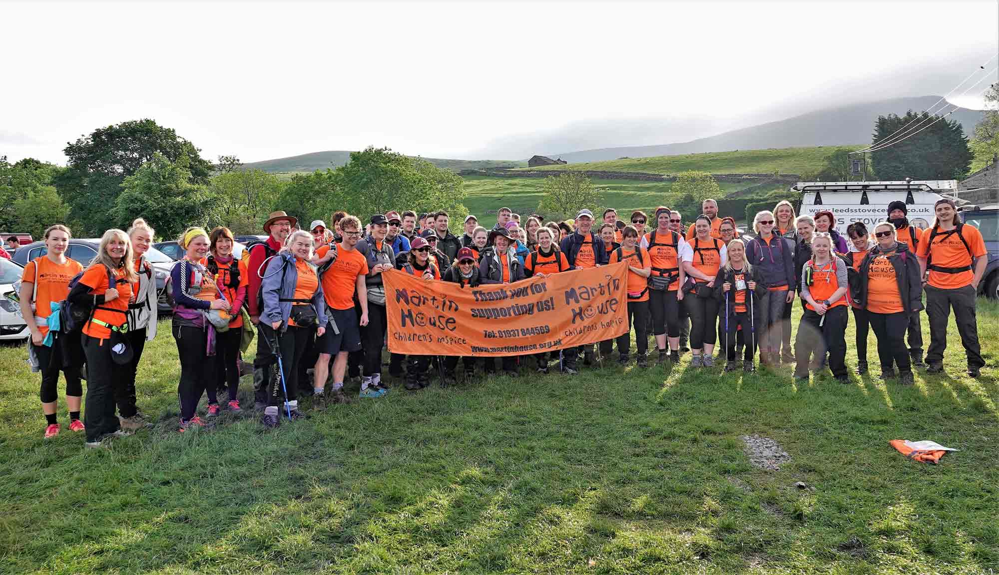 Walkers taking part in last year’s Martin House Yorkshire Three Peaks