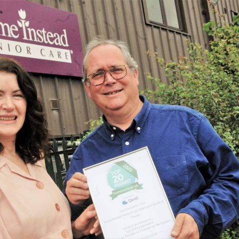 Sheena and Andrew Van Parys, co-owners, Home Instead Senior Care Harrogate, Ripon & Thirsk