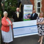 Harrogate Borough Mayor and Mayoress Councillor Stuart Martin MBE and April Martin with bereavement services manager Stephen Hemsworth and Jillian Quinn from Dementia Forward