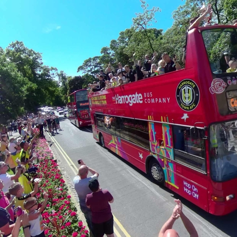 Harrogate Town AFC open-top bus tour