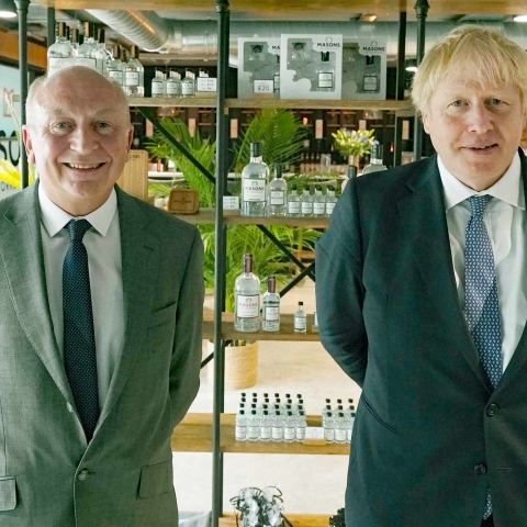 Philip Allott and Prime Minister Johnson