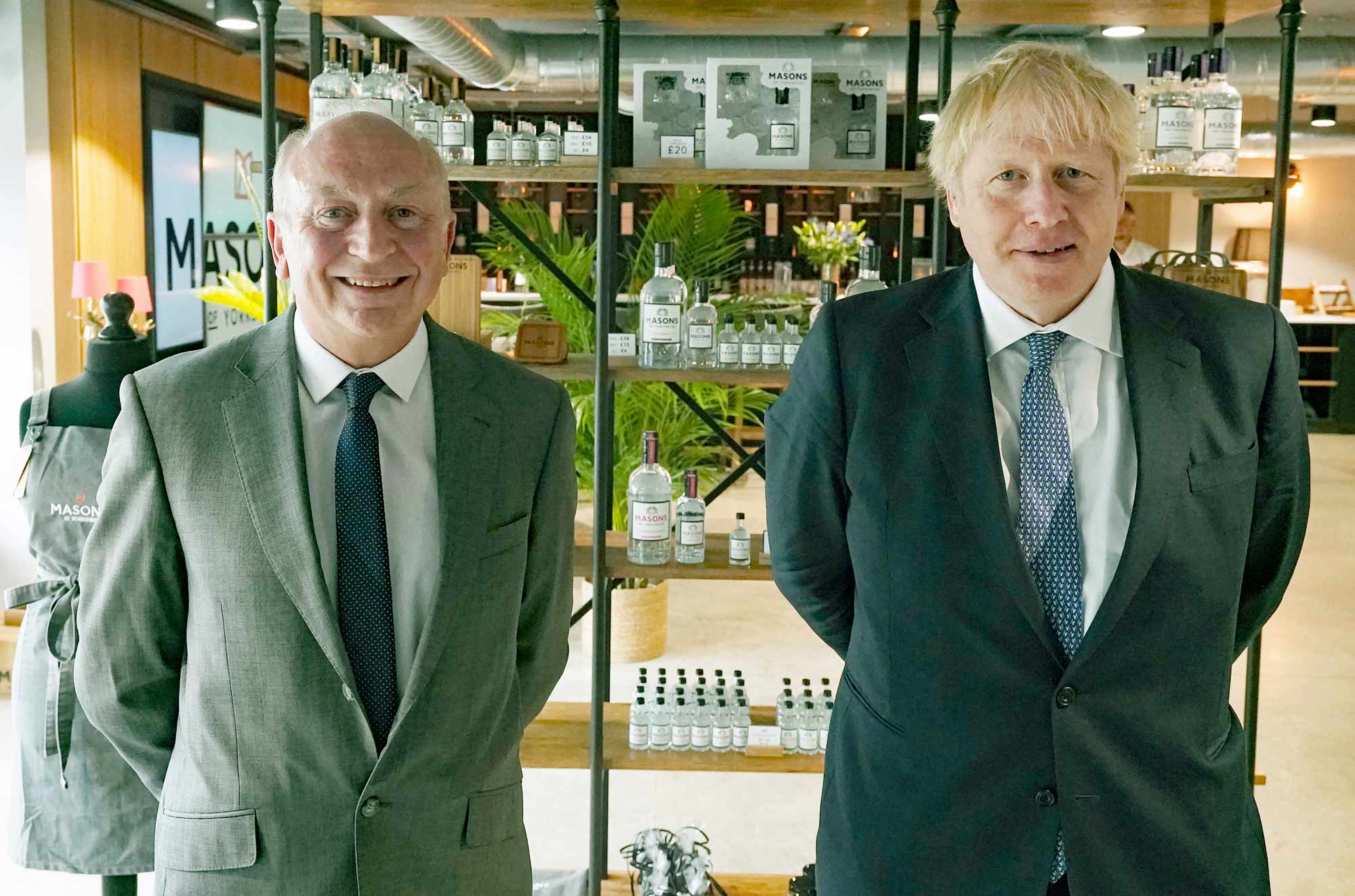 Philip Allott and Prime Minister Johnson