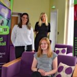 Samantha Dorward (seated) Siobhan Paines and Katie Jo Freear from Just ‘B’, who are helping to deliver this project