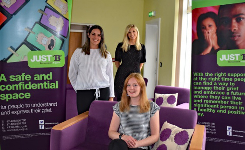 Samantha Dorward (seated) Siobhan Paines and Katie Jo Freear from Just ‘B’, who are helping to deliver this project