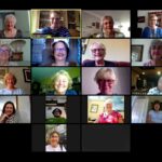 Zoom photo taken on 31st July at Soroptimist International of Harrogate and District Club Friendship Link members and their counterparts in Clubs in Belgium, England, Japan, Malawi, Scotland, South Africa and the United states as well as Federation Friendship Link Coordinator from India
