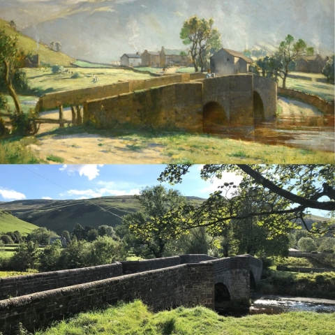 Bertram Priestman ‘A view of Buckden Bridge with haymaking beyond’ – Estimate: £7,000-10,000