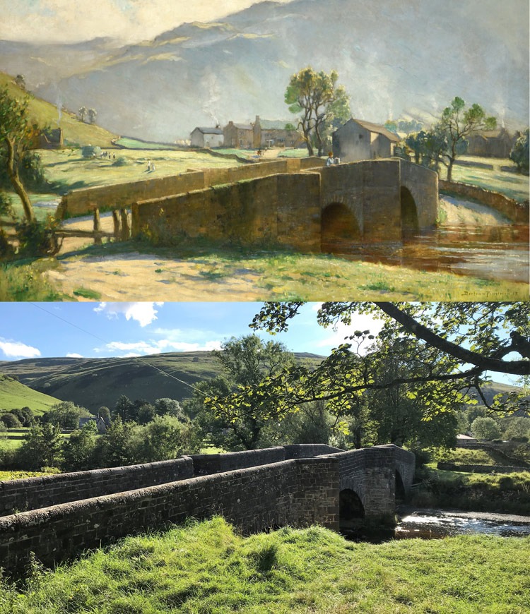 Bertram Priestman ‘A view of Buckden Bridge with haymaking beyond’ – Estimate: £7,000-10,000