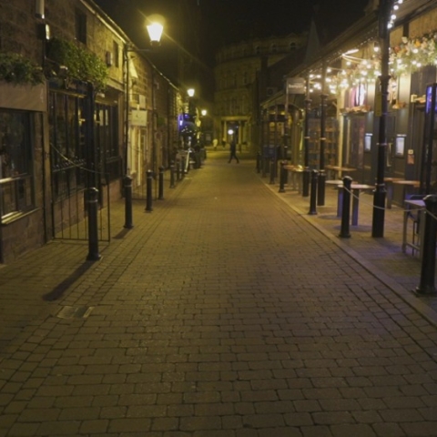 Harrogate Town Centre, 25 September 2020 at 10:15pm