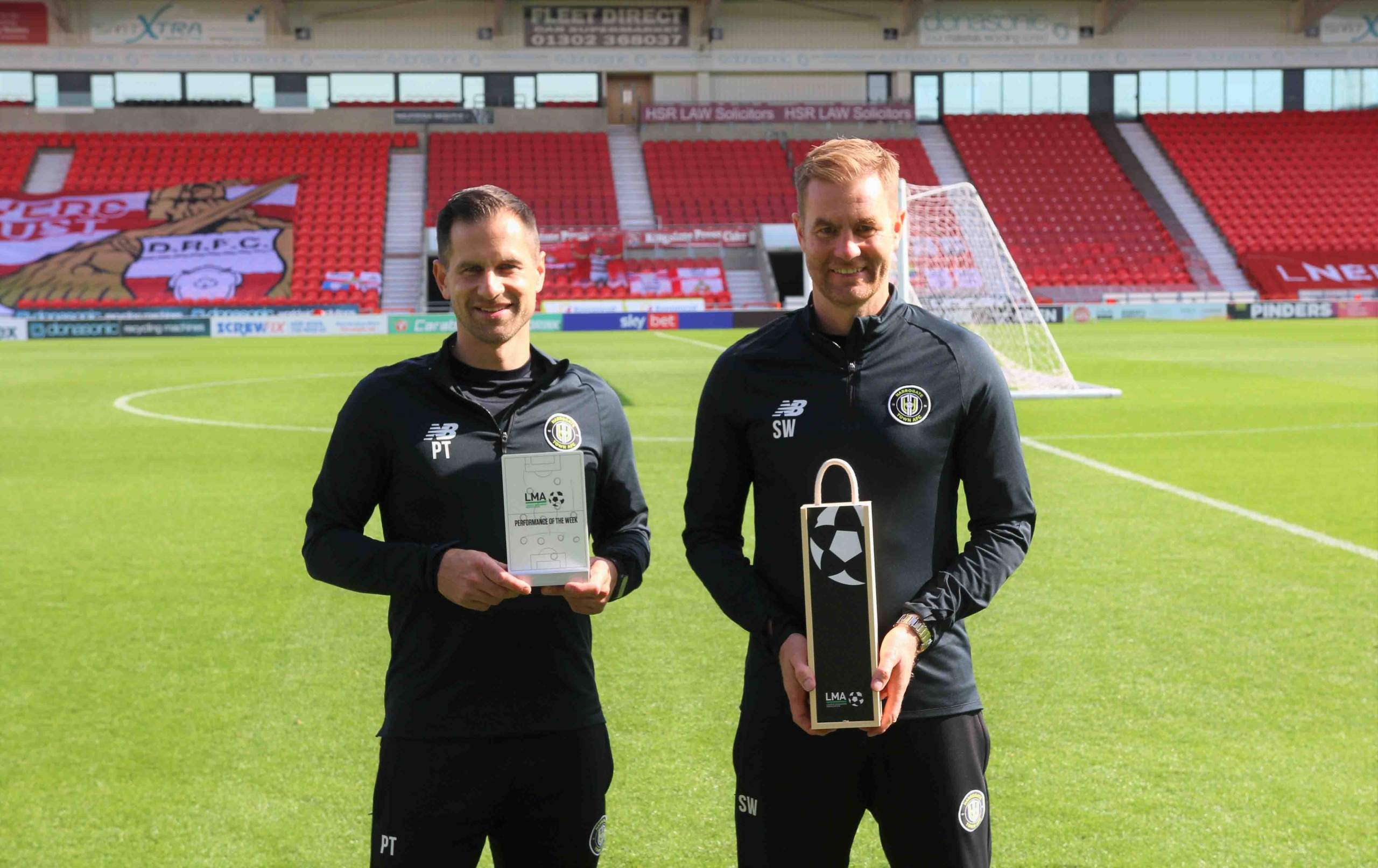 Paul Thirlwell (left) and Simon Weaver (right) receiving the award