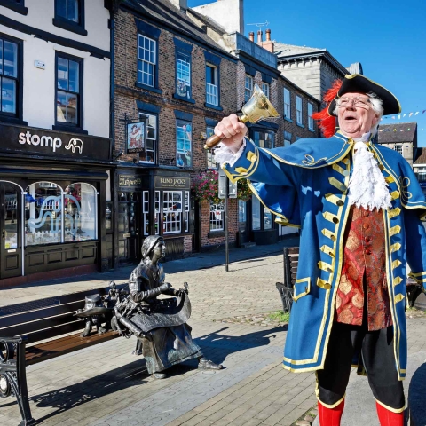 Knaresborough Town Crier - photograph by Charlotte Gale www.charlottegalephotography.com
