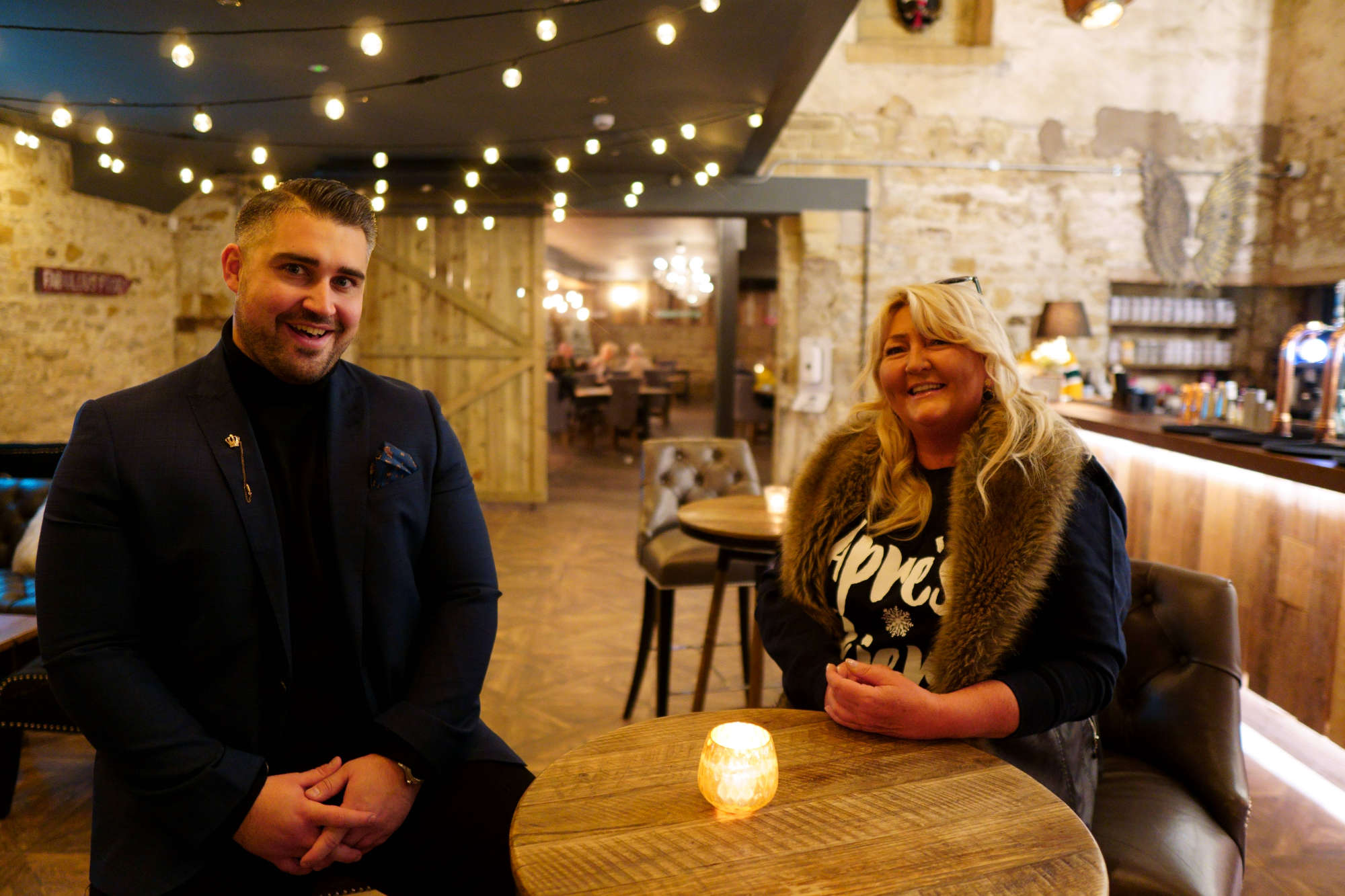 Events manager, Zach Williamson and owner, Claire Thomas