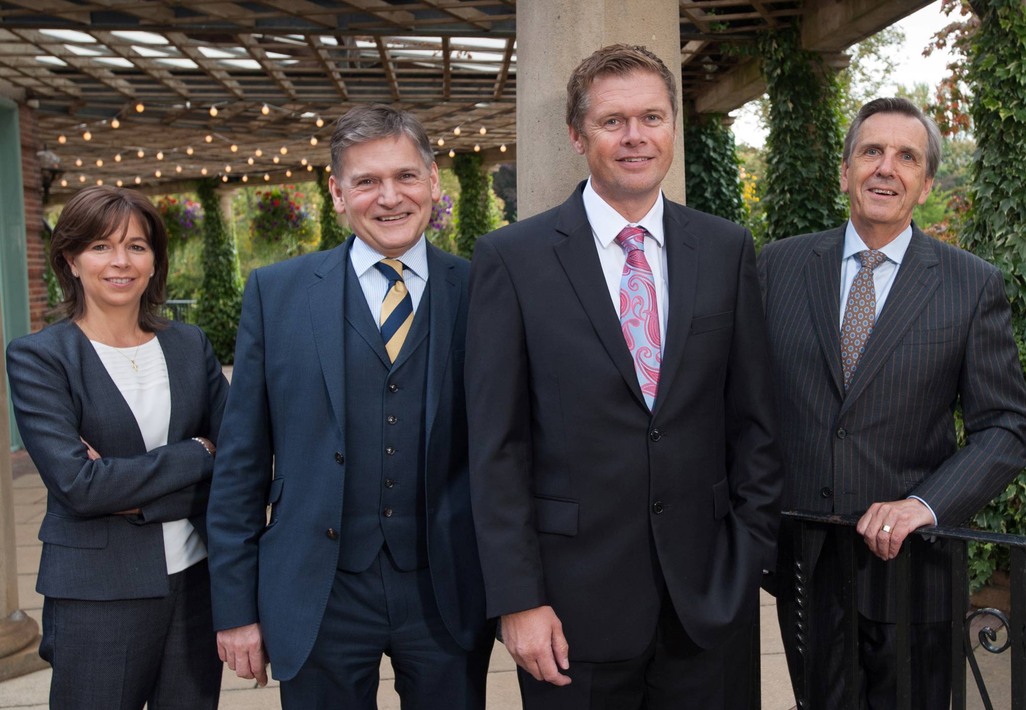 ‘Northern powerhouse’ l to r partners Kate Banerjee and Andrew Fox, partner and director Richard Peaker and founder Peter Jones