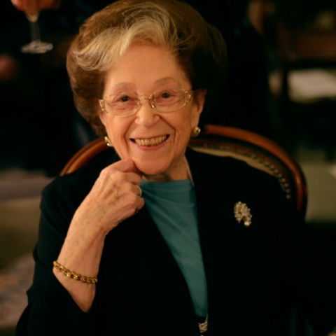 Dame Fanny Waterman, founder and President Emeritus of The Leeds International Piano Competition