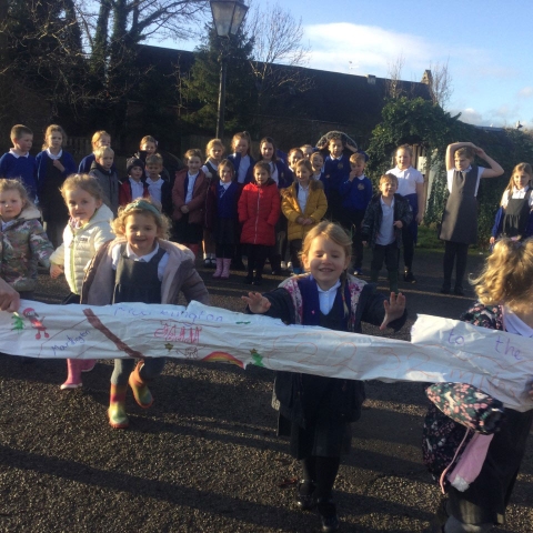 Markington Pupils race to the North Pole for their school this Christmas