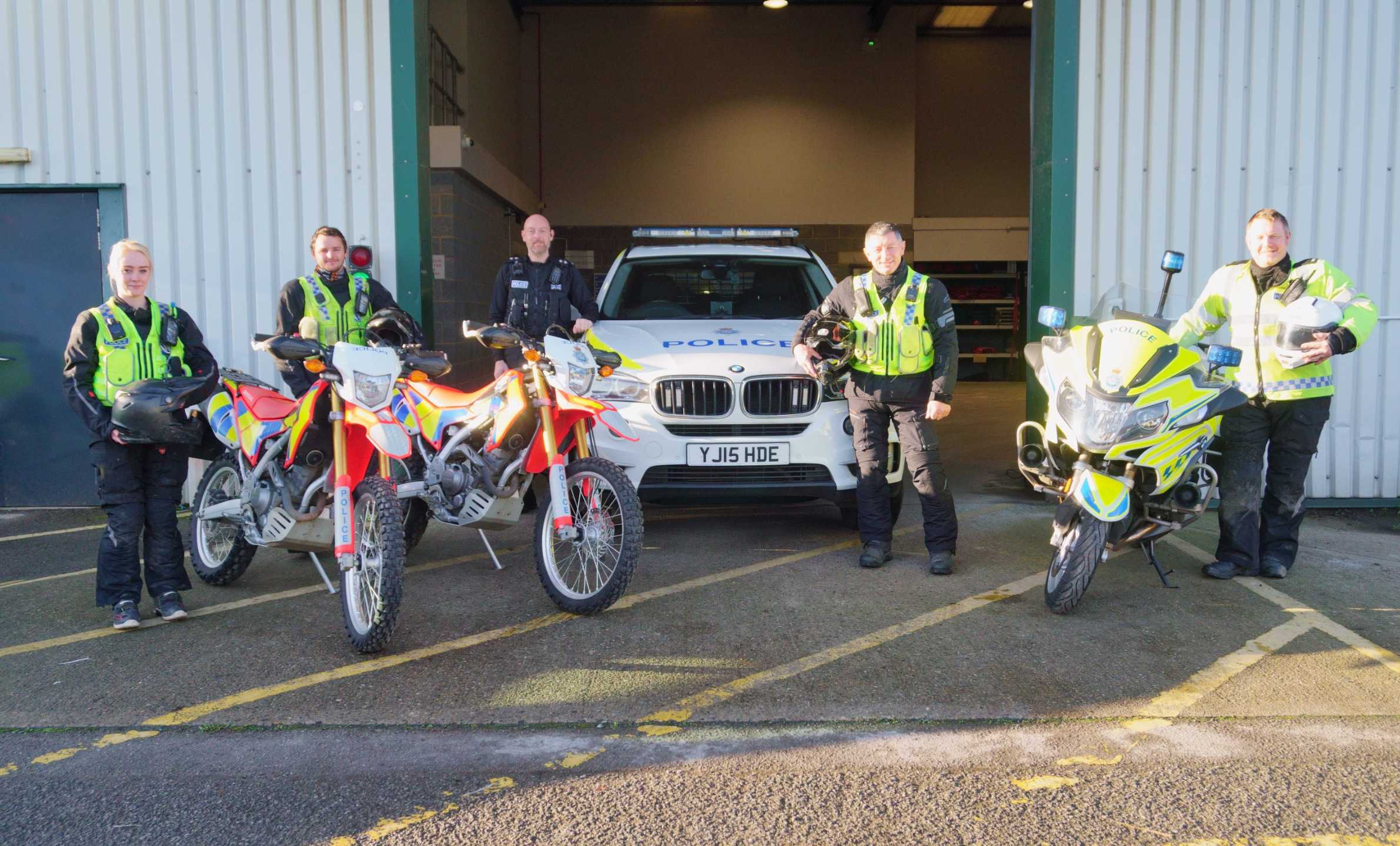 North Yorkshire Police’s off-road motorcycle team of specially-trained officers