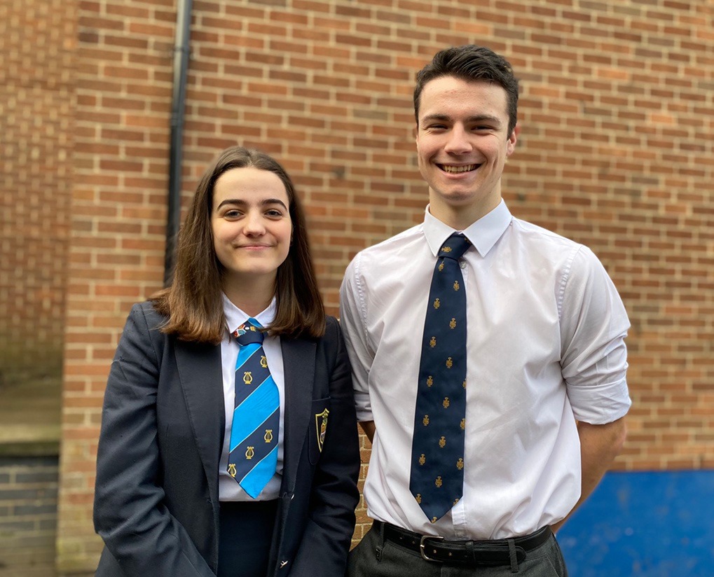 Maddy Cann and Freddie Dunn, whose fathers were both in the RAF, want to help support such students through challenging times while ensuring they get the best possible experience from school.