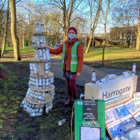 message in a bottle to Harrogate Borough Council over Danone Harrogate Spring Water