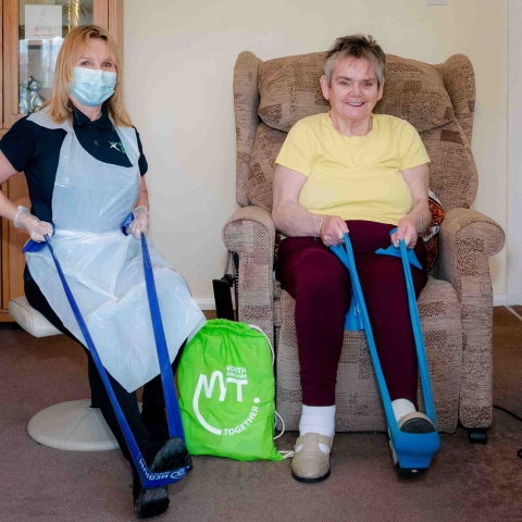 Left: Therapeutic Exercise Instructor - Carol Rowson Right: Catherine McHabish