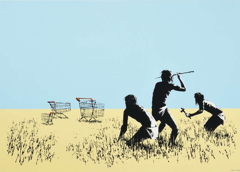Banksy. ‘Trolleys’