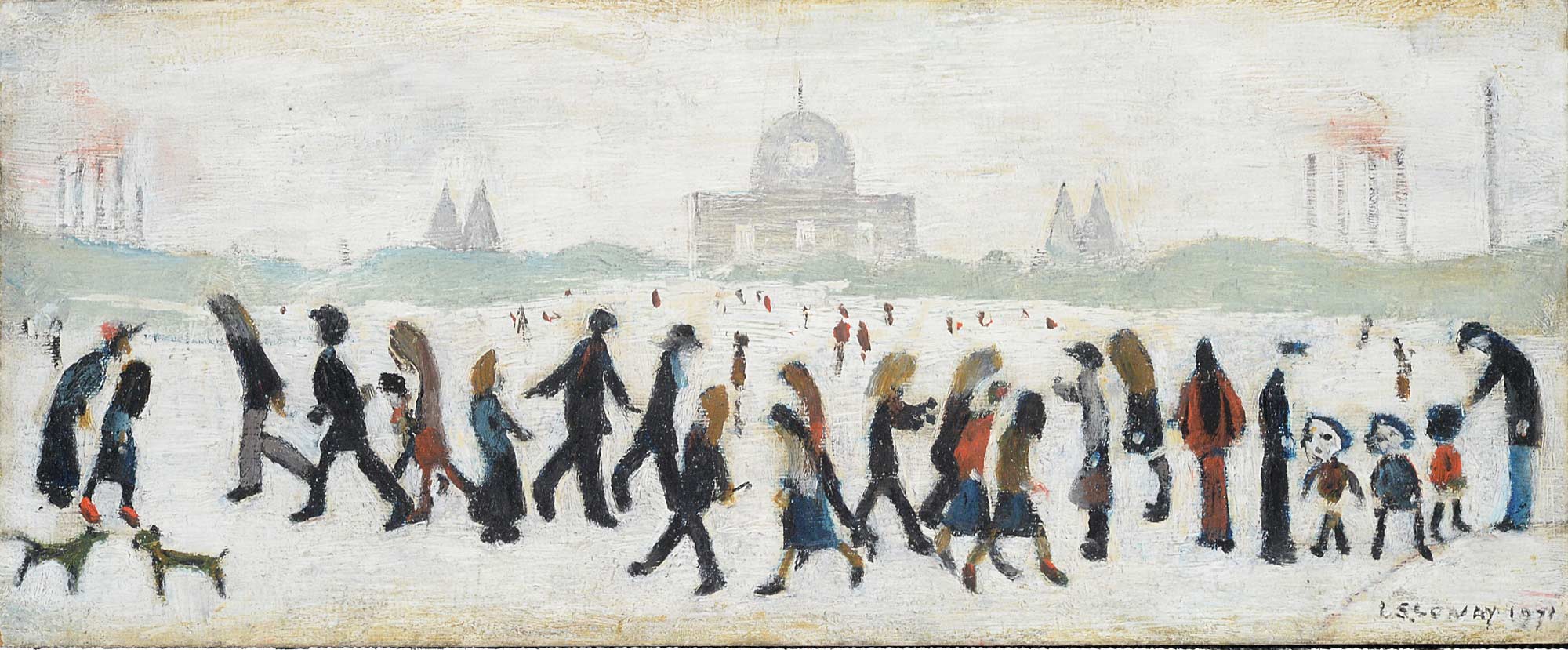 L.S. Lowry ‘People in a Park’ – Estimate: £60,000-90,000