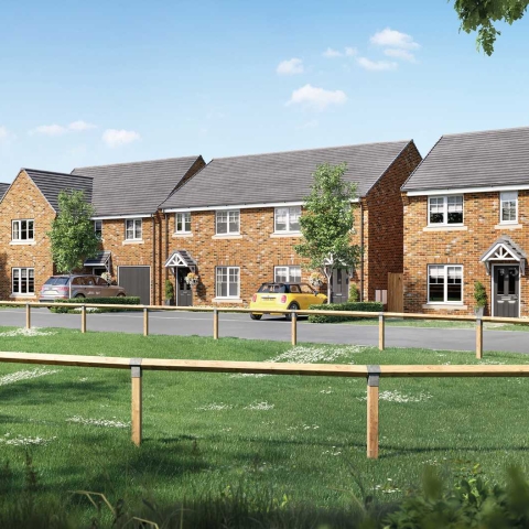 Taylor Wimpey Bondgate CGI street scene