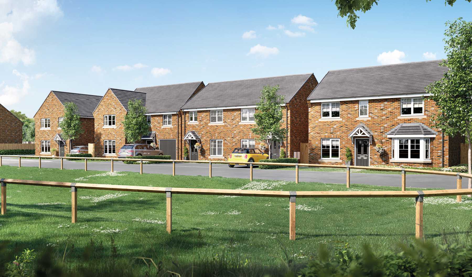 Taylor Wimpey Bondgate CGI street scene