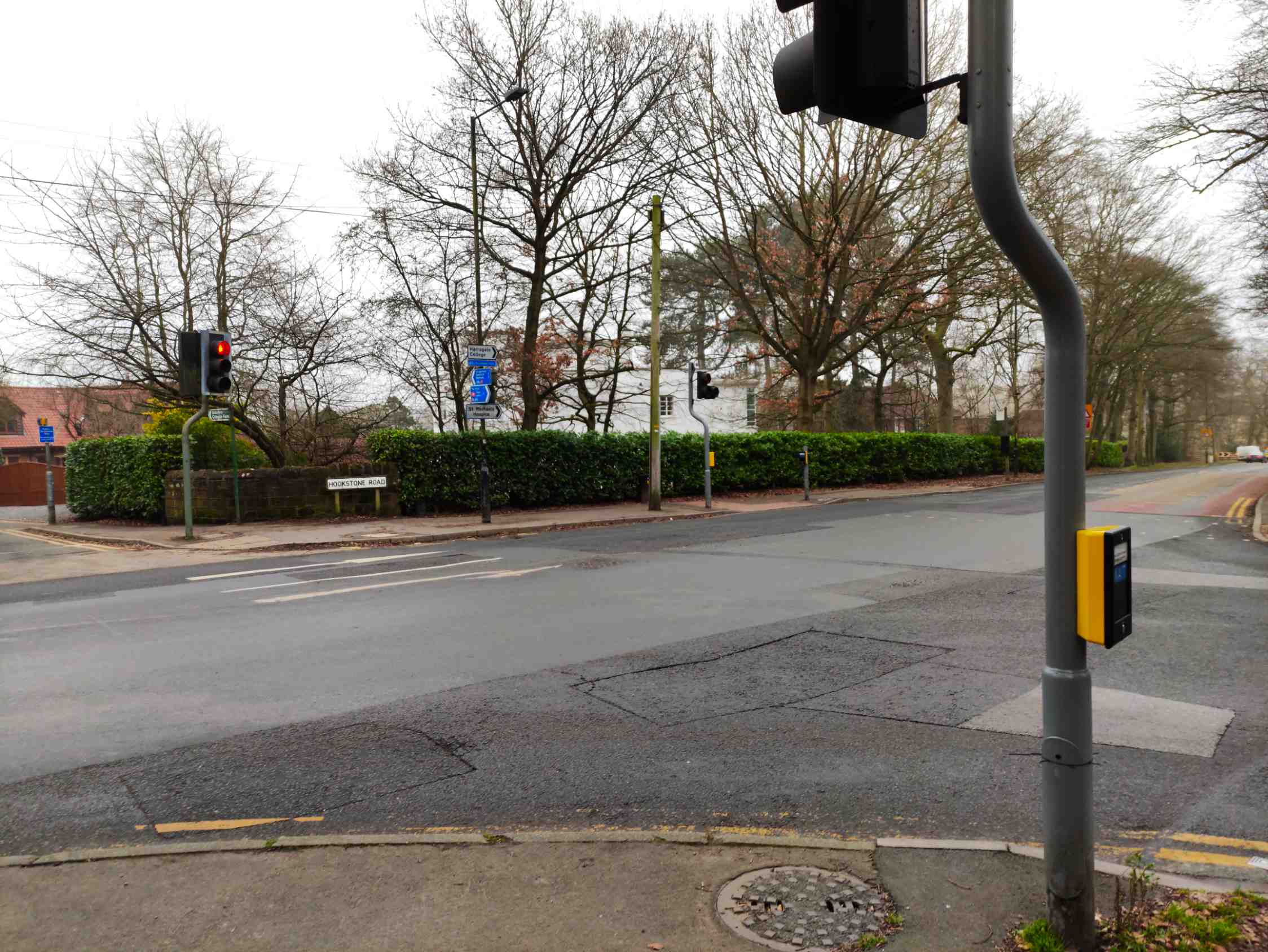 Junction of Hookstone Road and Oatlands Drive