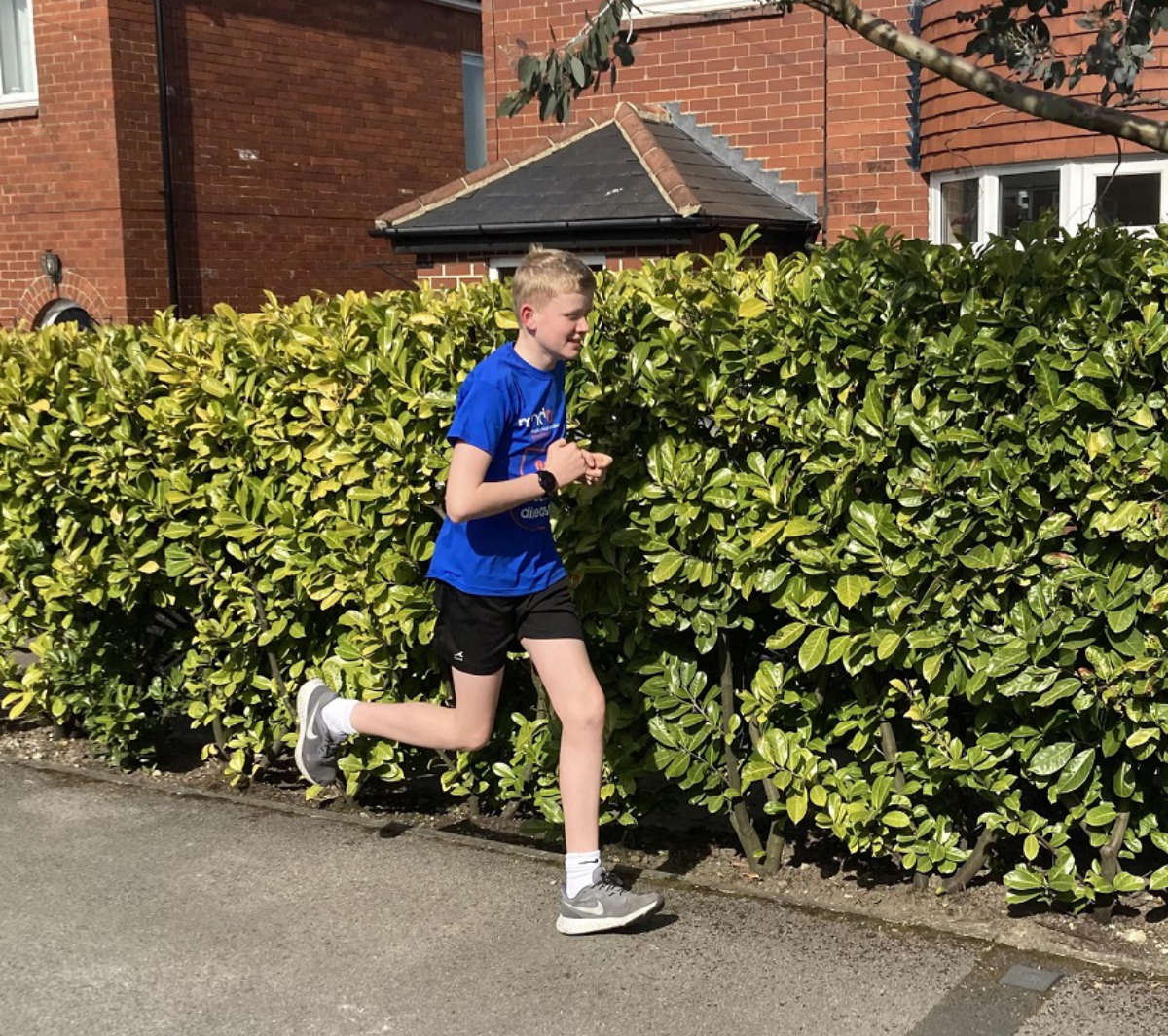 Rossett School student Callum Handley is aiming to run 100km in a month to raise money for the Motor Neurone Disease Association