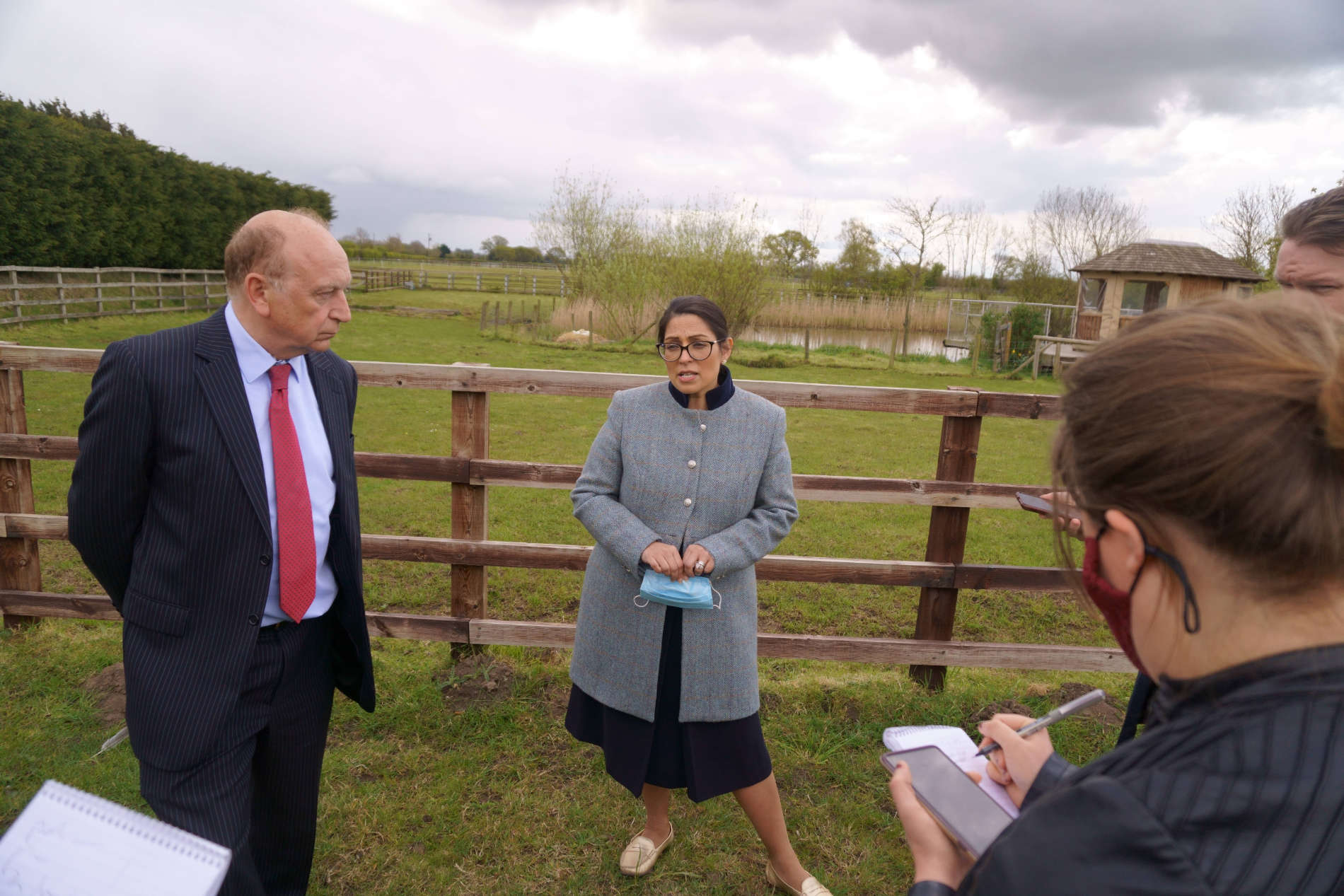 Philip Allot and Priti Patel