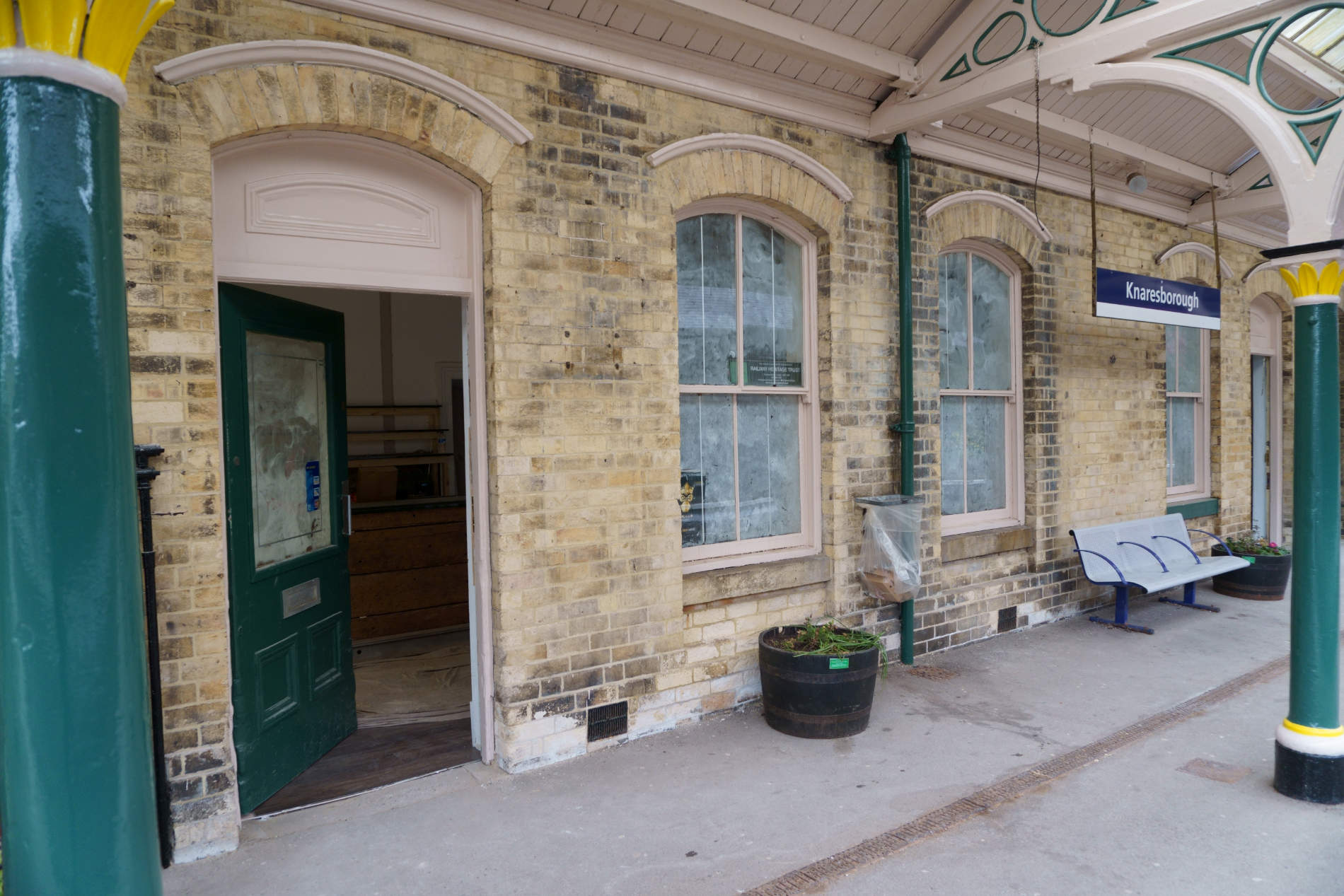 Platform 2, Knaresborough Station, The Track and Sleeper