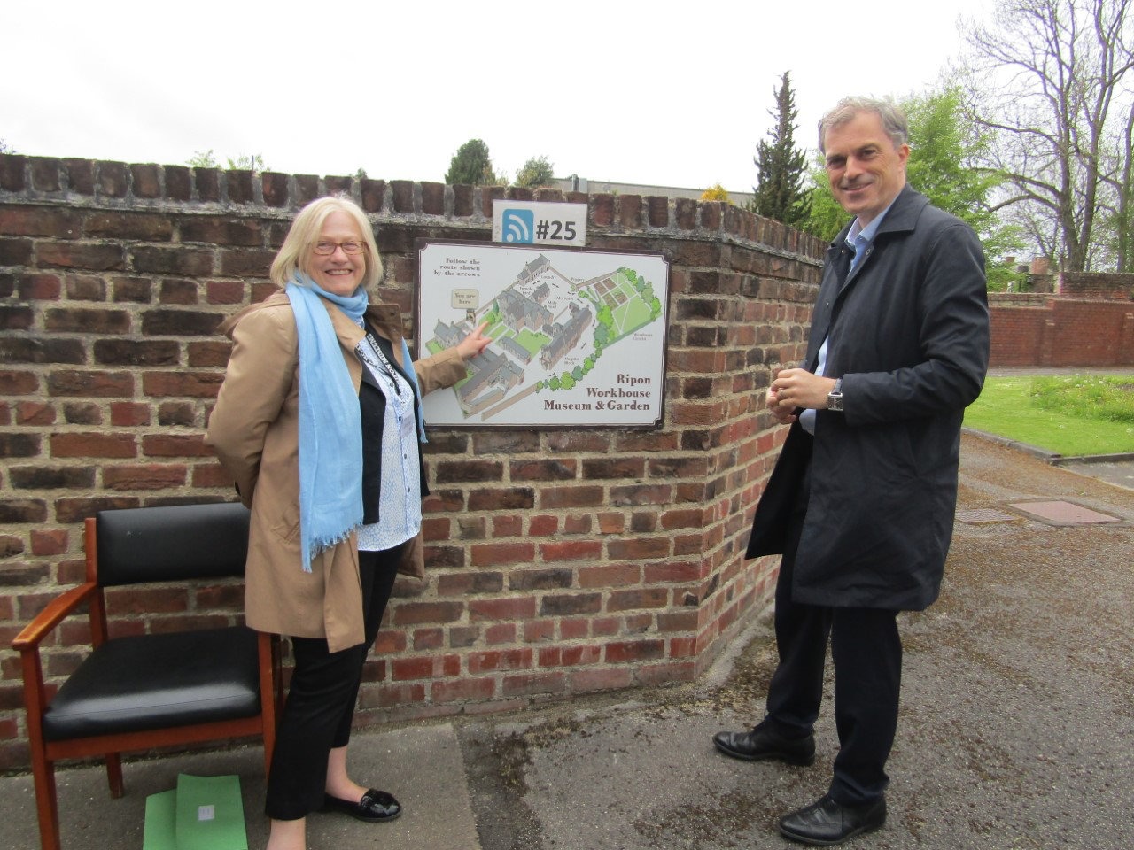 Thornton, Director of Ripon Museums Trust with Julian Smith