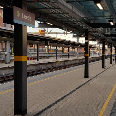 Leeds station platforms
