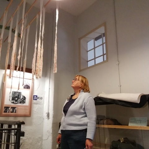Artist Sarah Lowe and her work, which was inspired by stories of medical care in the Workhouse