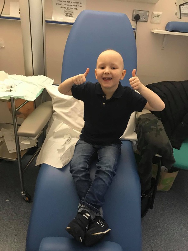Ralph Tasker, a ten year old boy from Harrogate, who was diagnosed with T-cell lymphoma at the age of six in 2017