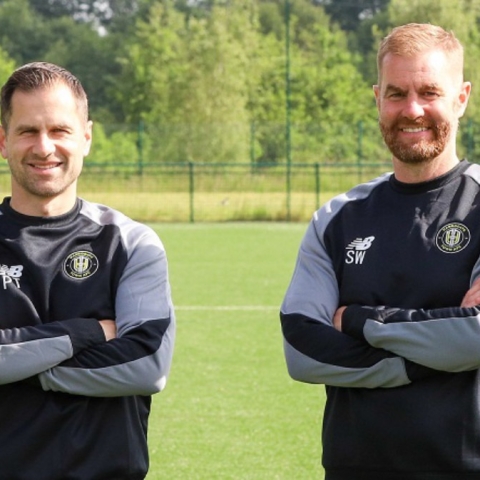 Manager Simon Weaver and Assistant Manager Paul Thirlwell