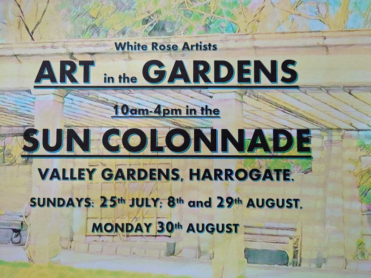 The WHITE ROSE ARTISTS hold their ‘Art in the Gardens’ exhibitions Valley Gardens Harrogate